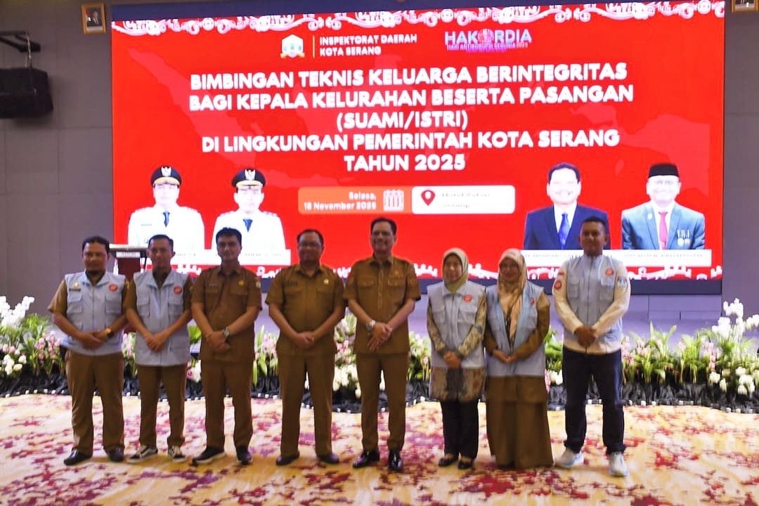 Bimbingan Teknis Keluarga Berintegritas Bagi Kepala Kelurahan Beserta Pasangan di Lingkungan Pemerintah Kota Serang