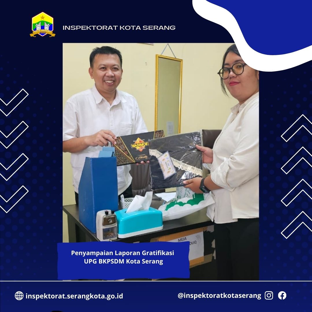 Penyampaian Rekap Laporan Gratifikasi dari UPG BKPSDM Kota Serang