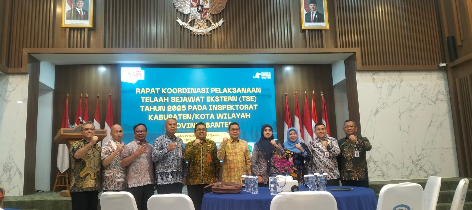 Rapat Koordinasi Pelaksanaan Telaah Sejawat Ektern (TSE) Tahun 2025 pada Inspektorat Kabupaten/Kota Wilayah Provinsi Banten